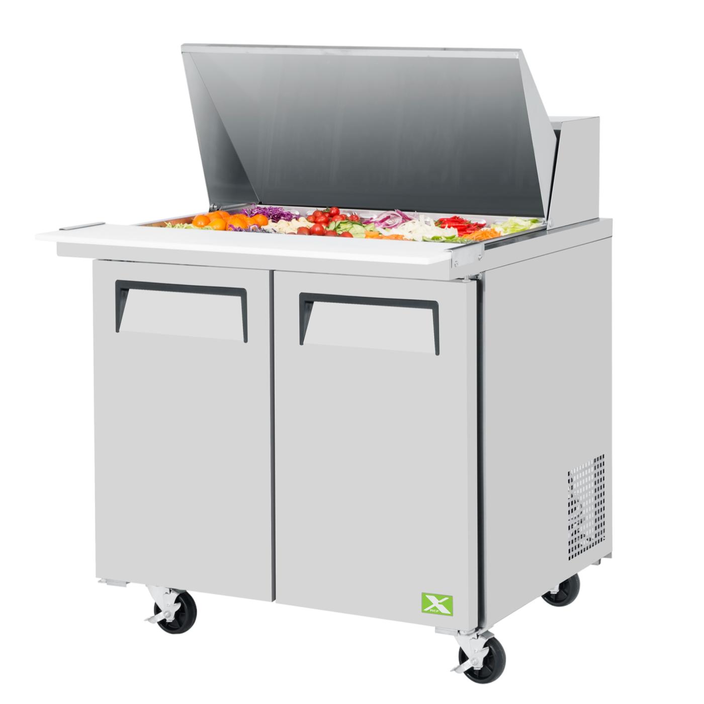 XST-36-15-N6 2 Door Food Prep Table - Mega Top