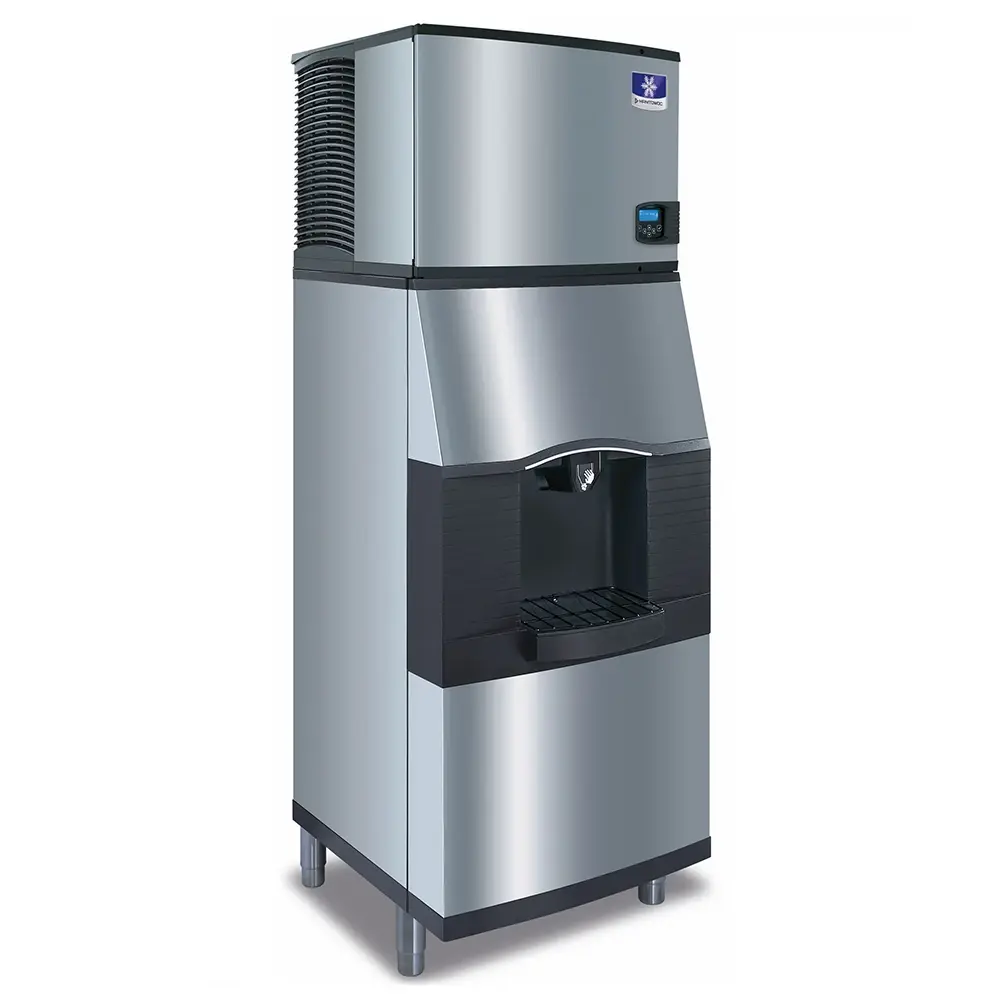 Manitowoc Ice IDT0450W/SPA312 430 lb Full Cube Ice Machine w/ Ice Dispenser - 180 lb Storage, Bucket Fill, 115v