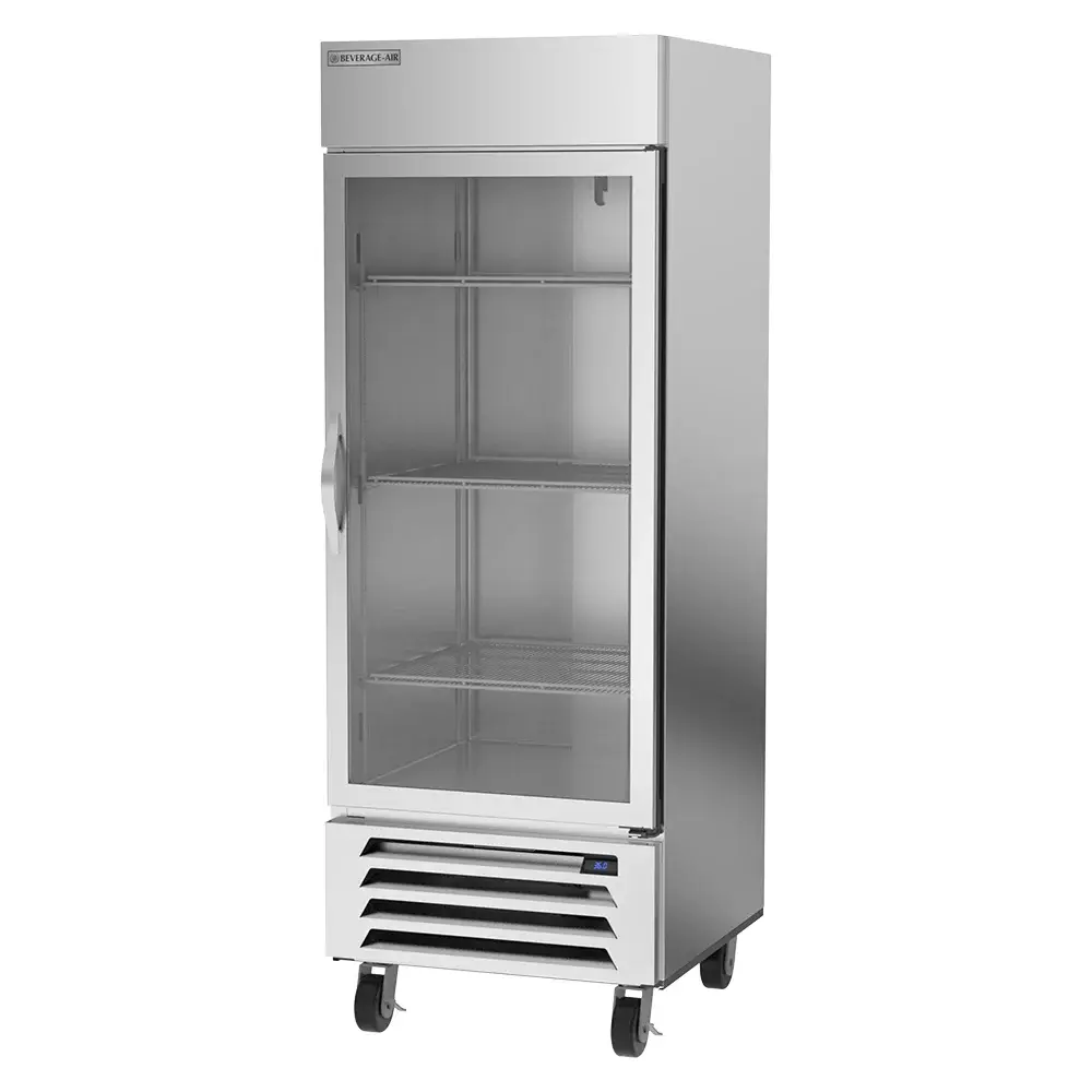 Beverage-Air HBR27HC-1-G 30" One Section Reach In Refrigerator, (1) Right Hinge Glass Door, 115v