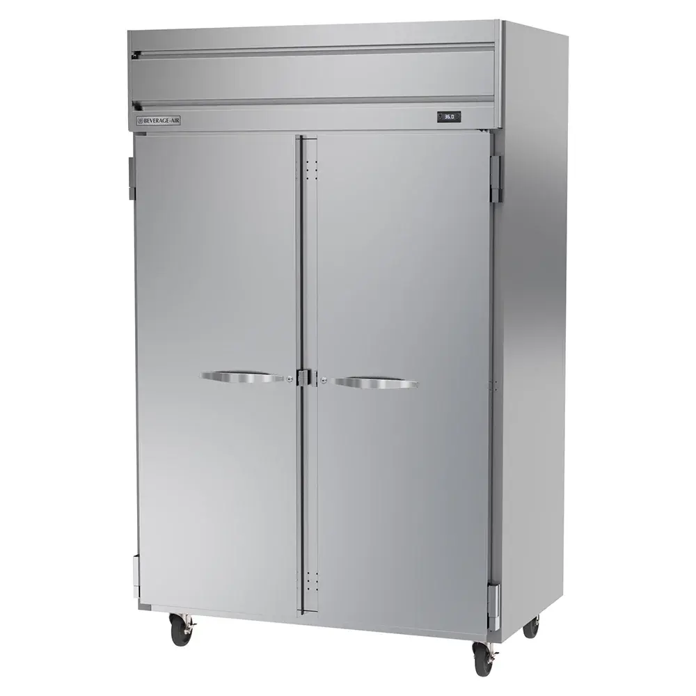 Beverage-Air HRS2HC-1S 52" Two Section Reach In Refrigerator, (2) Left/Right Hinge Solid Doors, 115v