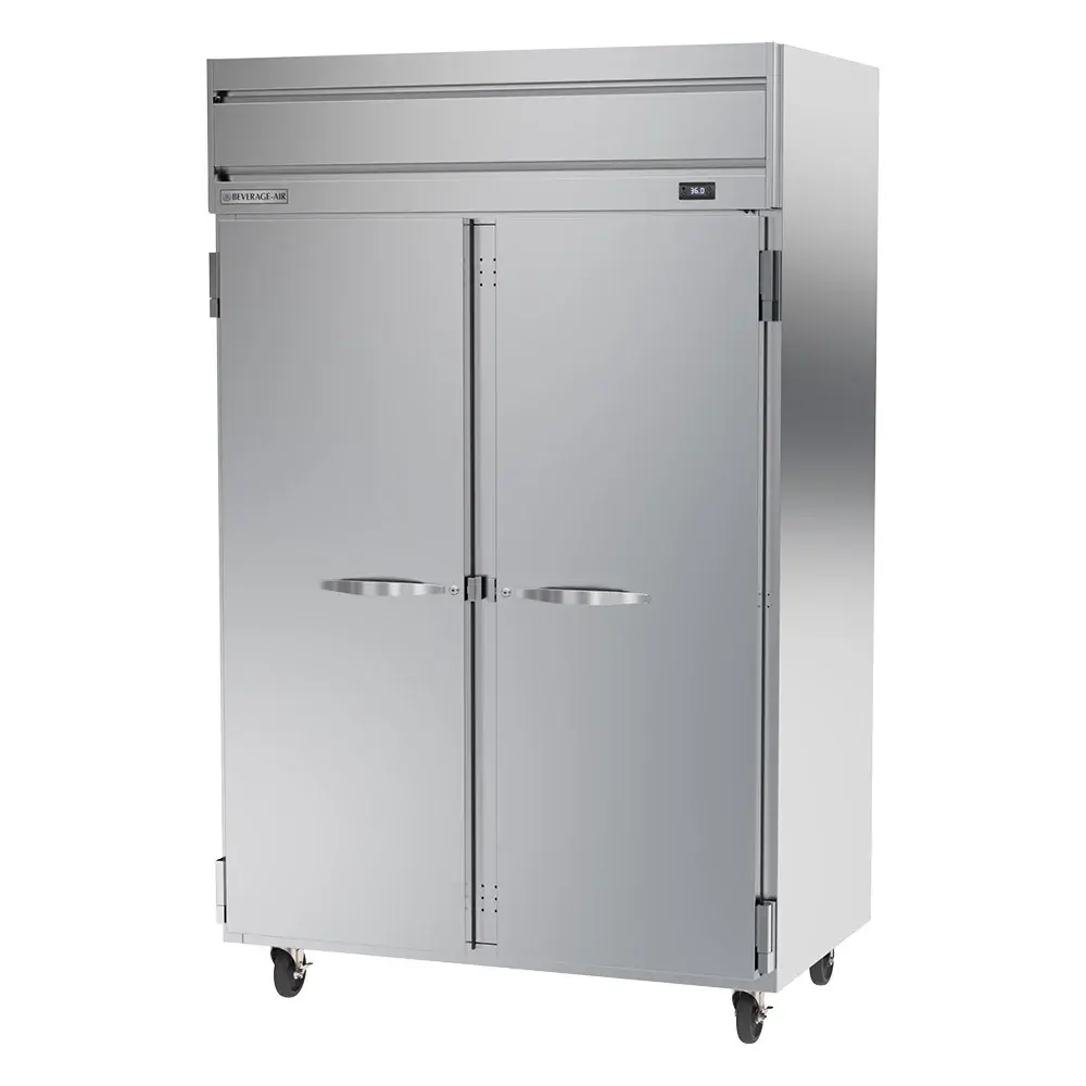 Beverage-Air HRPS2HC-1S 52" Two Section Reach In Refrigerator, (2) Left/Right Hinge Solid Doors, 115v