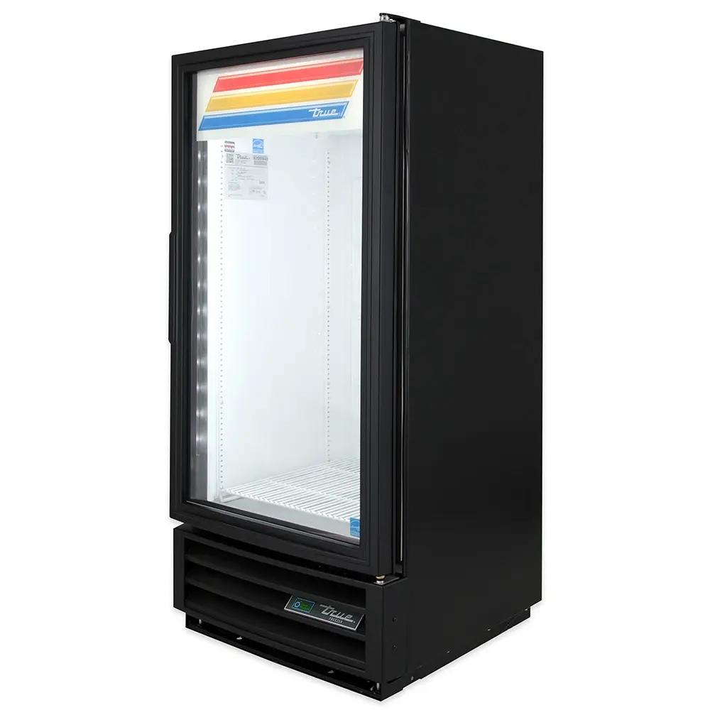True GDM-10F-HC~TSL01 24" One Section Display Freezer w/ Swing Door - Bottom Mount Compressor, Black, 115v