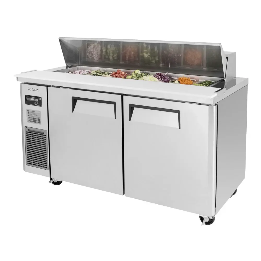 Turbo Air JST-60-N 60" J Series Sandwich/Salad Prep Table w/ Refrigerated Base, 115v