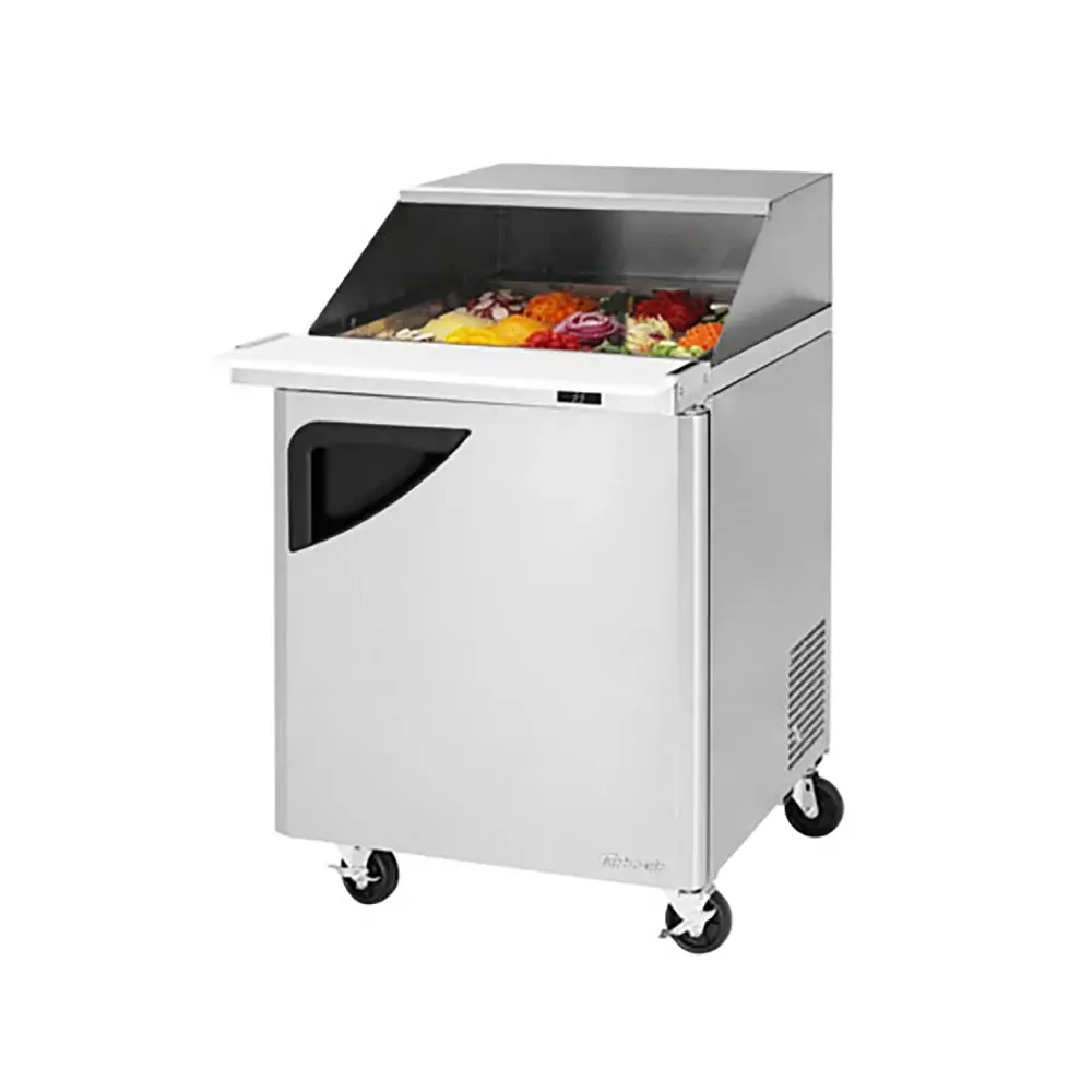 Turbo Air TST-28SD-12-N-SL 27 1/2" Super Deluxe Mega Top Sandwich/Salad Prep Table w/ Refrigerated Base, 115v