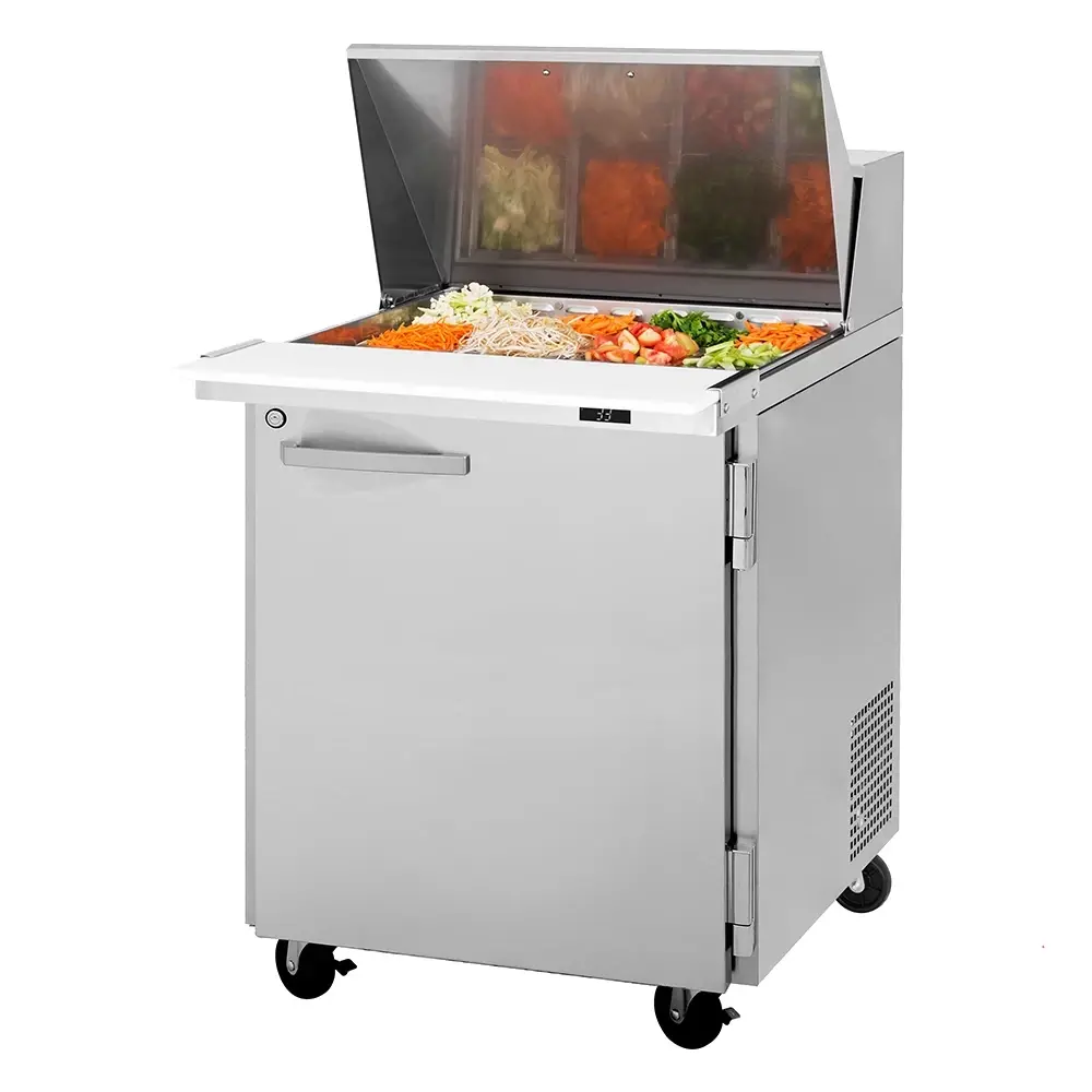Turbo Air PST-28-12-N 27 1/2" PRO Series Mega Top Sandwich/Salad Prep Table w/ Refrigerated Base, 115v