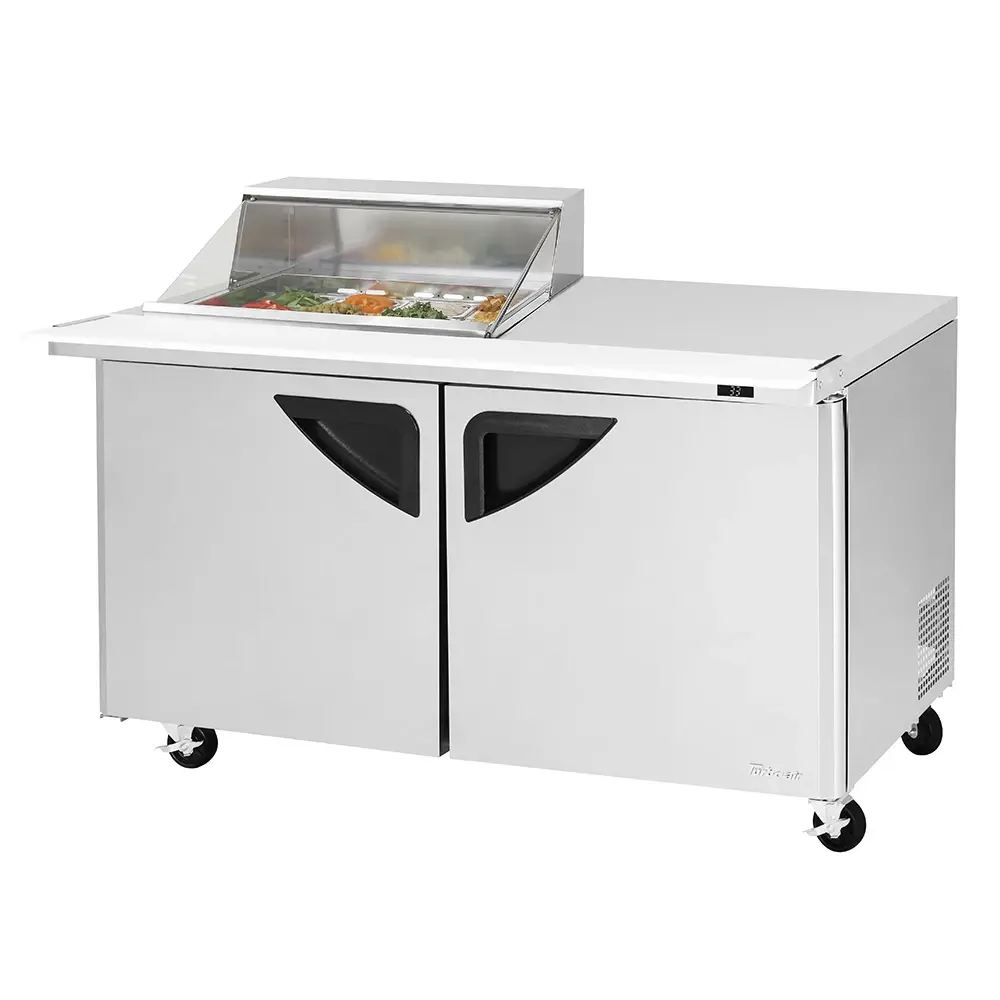 Turbo Air TST-60SD-12M-N-CL 60 1/4" Super Deluxe Mega Top Sandwich/Salad Prep Table w/ Refrigerated Base, 115v