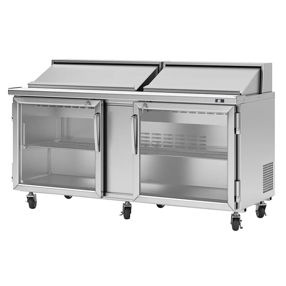 Turbo Air PST-72-G-N 72 5/8" PRO Series Sandwich/Salad Prep Table w/ Refrigerated Base, 115v