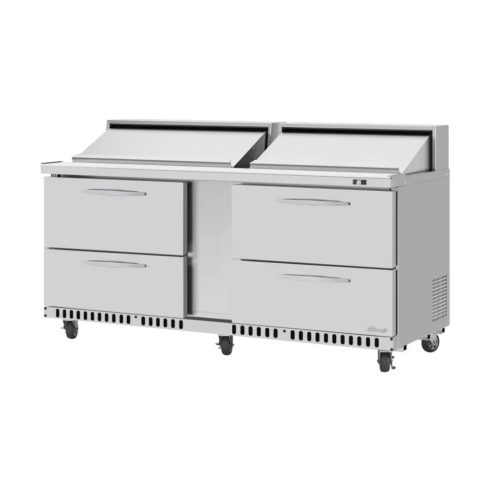 Turbo Air PST-72-30-FB-N 72 5/8" PRO Series Mega Top Sandwich/Salad Prep Table w/ Refrigerated Base, 115v