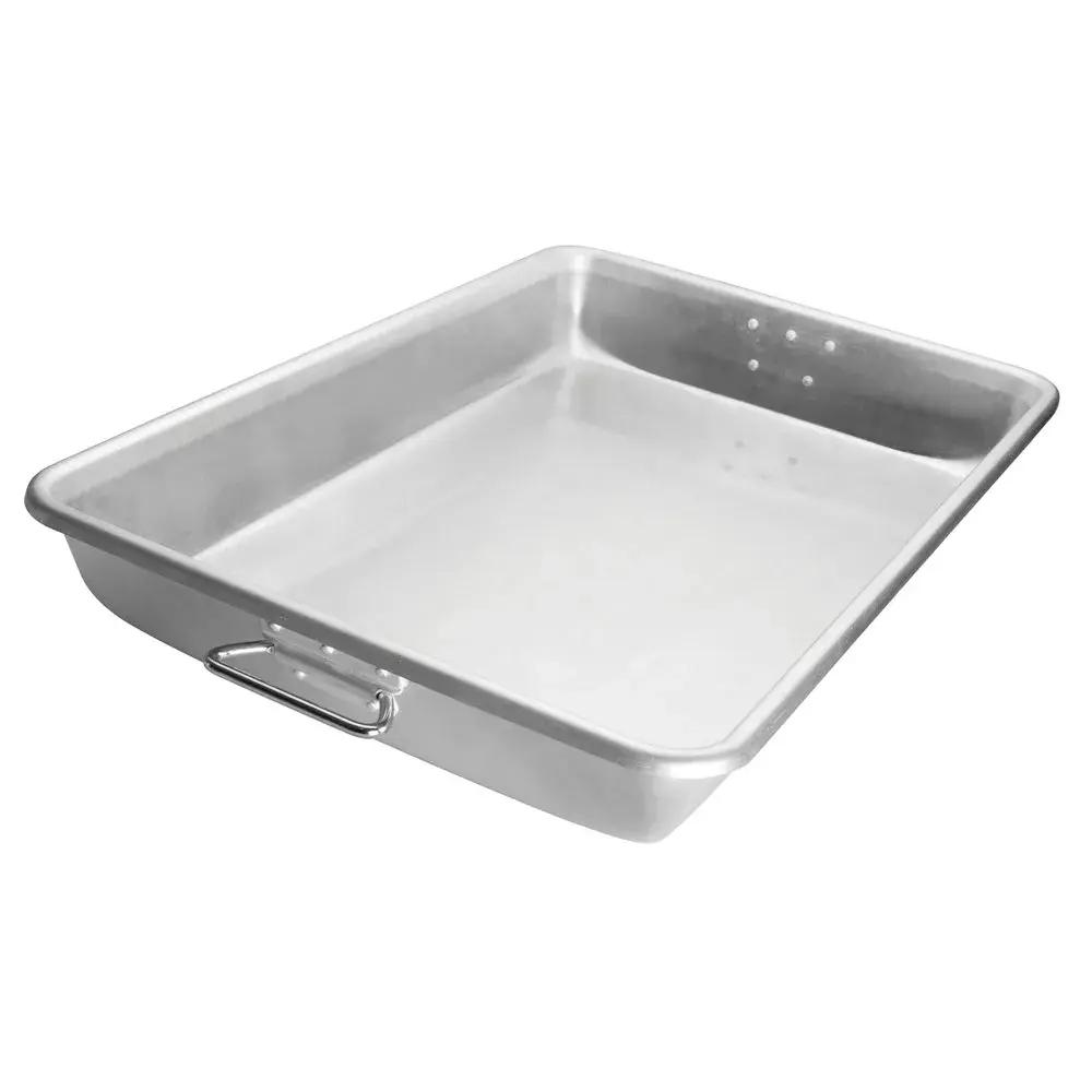 Winco ALRP-1826H Bake Roast Pan w/ Handle, 17 3/4 x 25 3/4 x 3 1/2", Aluminum