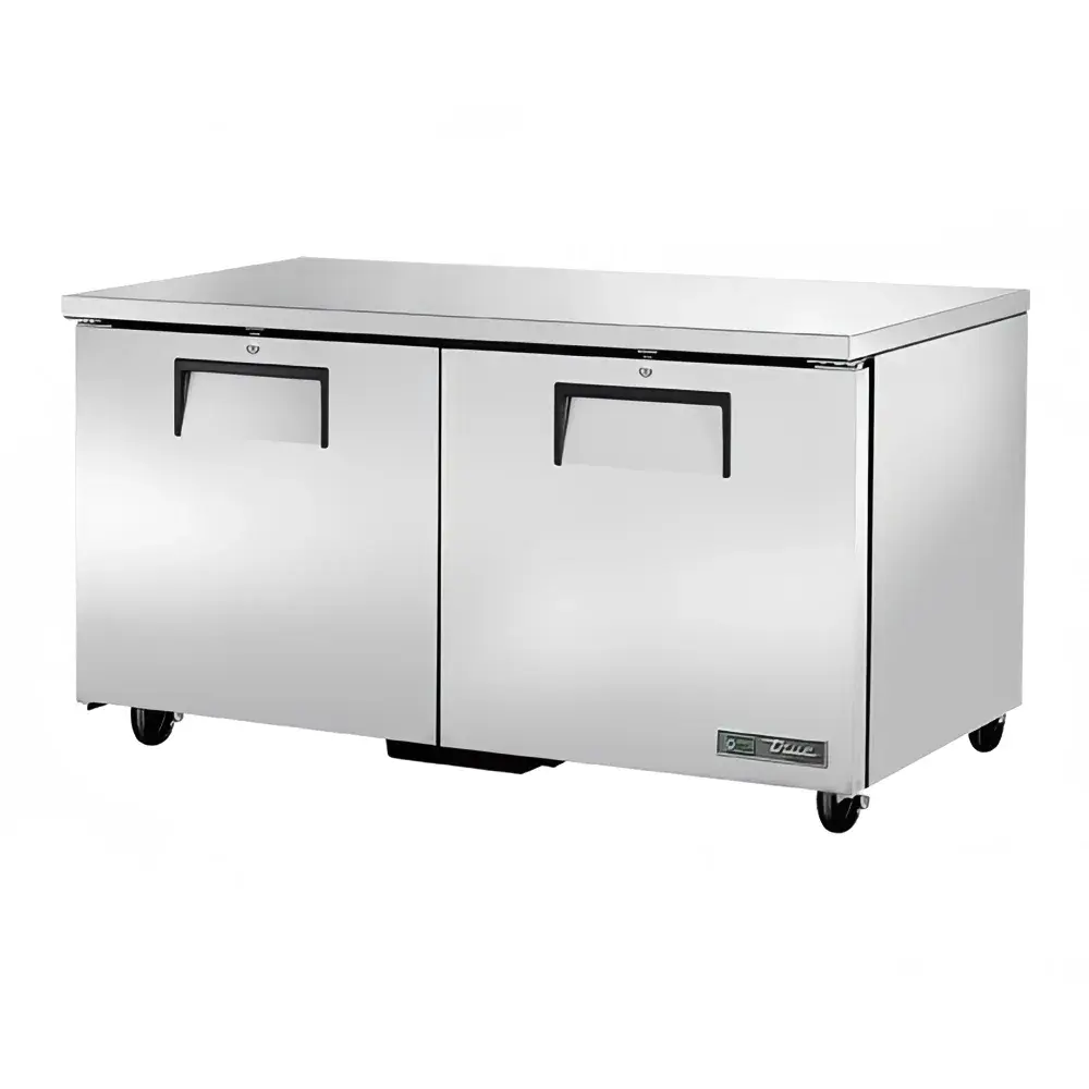 True TUC-60F-HC 60" W Undercounter Freezer w/ (2) Sections & (2) Doors, 115v