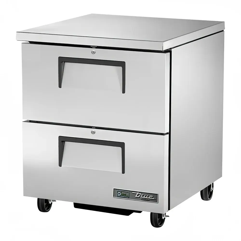 True TUC-27F-D-2-HC 28" W Undercounter Freezer w/ (1) Section & (2) Drawers, 115v