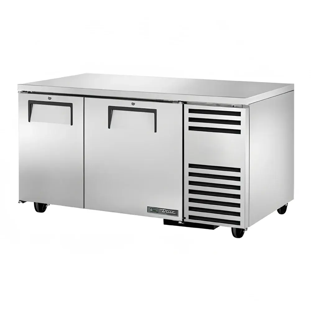 True TUC-60-32F-HC 60" W Undercounter Freezer w/ (2) Sections & (2) Doors, 115v