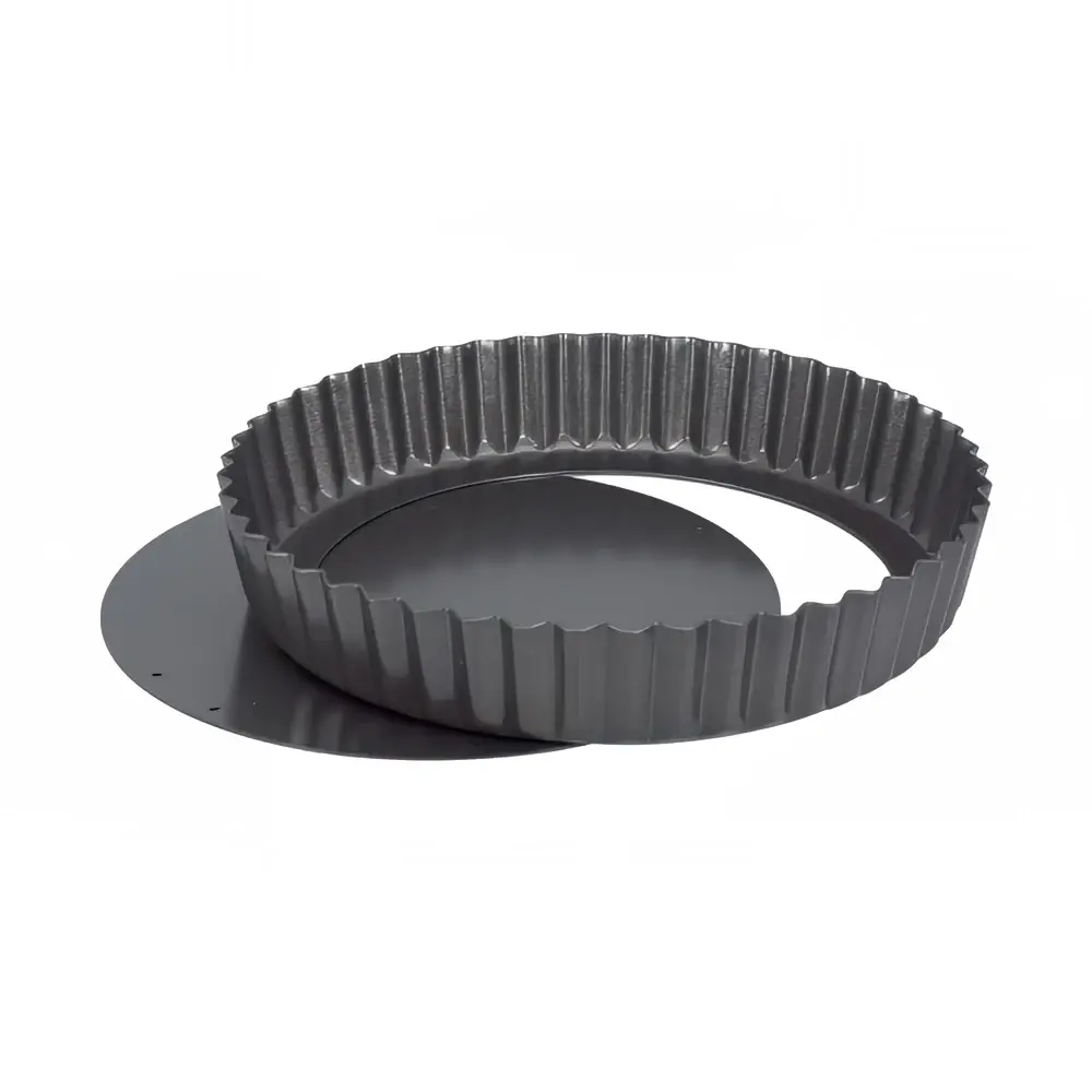 Winco FQP-8 8" Quiche Pan - Non-Stick, Carbon Steel
