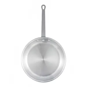 Winco AFP-12S 12" Aluminum Frying Pan w/ Solid Metal Handle