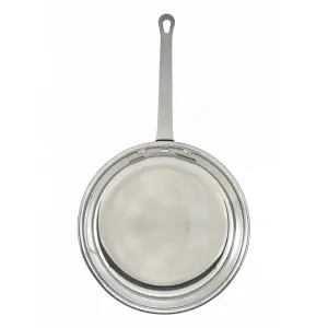 Winco AFP-12 12" Aluminum Frying Pan w/ Solid Metal Handle