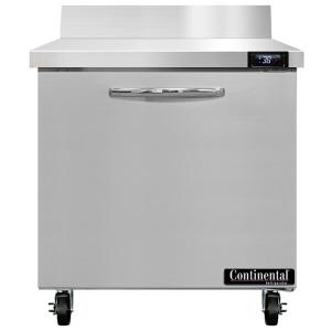 Continental Refrigerator SW32-N-BS 32 Worktop Refrigerator with Backsplash