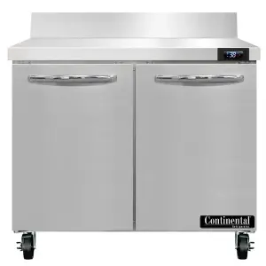 Continental Refrigerator SW36-N-BS 36" Worktop Refrigerator with Backsplash