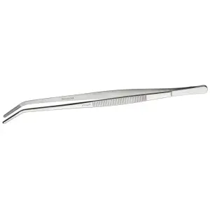 Winco TTG-10C 10" Curved Stainless Steel Tweezer Tongs
