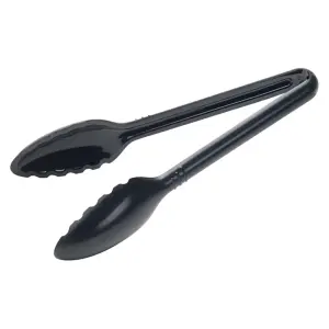 Winco CVST-9K 9"L Plastic Serving Tongs, Black