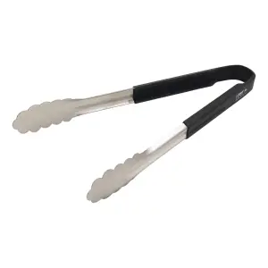 Winco UTSH-12K 12" Stainless Utility Tongs, Black