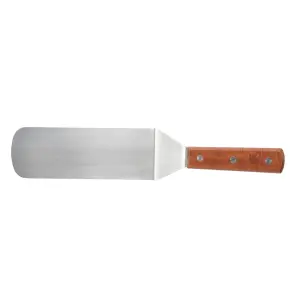 Winco TN249 Flexible Turner w/ 3 x 9 1/2" Blade & Wooden Handle