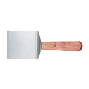 Winco TN46 Steak Burger Turner w/ 4 x 6" Blade & Wooden Handle