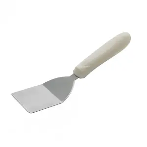 Winco TWP-30 2" Offset Mini Turner w/ White Plastic Handle, Stainless Steel