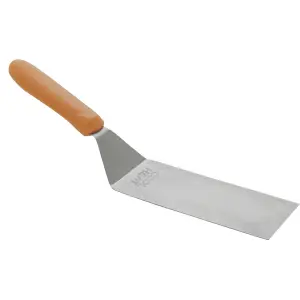 Winco TNH-64 6 1/4" x 3" Turner w/ Orange Nylon Handle, Stainless Steel