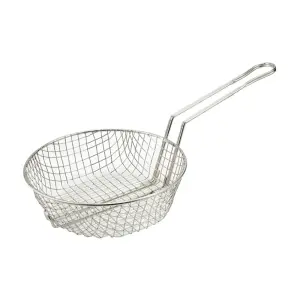 Winco MSB-08 8" Culinary Basket w/ Handle - Coarse Mesh, Steel