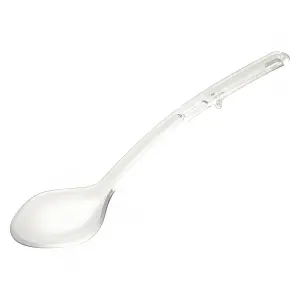 Winco CVSS-13C 13" Solid Serving Spoon - Plastic, Clear