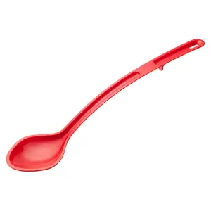 Winco CVSS-15R 15" Solid Serving Spoon - Plastic, Red