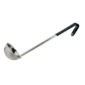Winco LDCN-4K 4 oz Prime Ladle - Stainless Steel, Black Handle