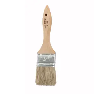 Winco WBR-20 2" Flat Pastry Brush w/ Boar Bristles & Wooden Handle