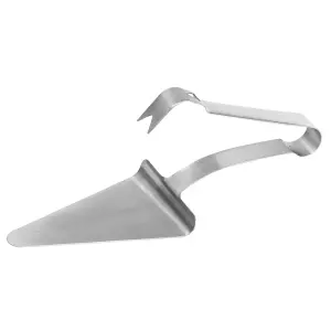 Winco PZG-6 Pizza Server Tongs - 5 1/2" x 4 1/2", Stainless Steel