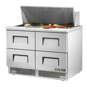 True TFP-48-18M-D-4 48 1/8" 4 Drawer Mega Top Refrigerated Sandwich Prep Table