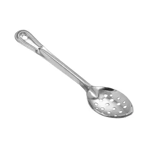 Winco BSPN-11 11" Perforated Basting Spoon, Stainless