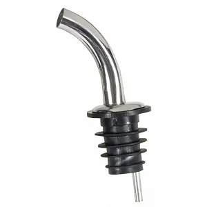 Winco PPM-4G Fast Flow Liquor Pourer w/ Stainless Breather Tube & Gooseneck Spout