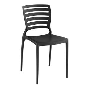 Lancaster Table & Seating Sol Black Stone Resin Side Chair