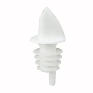 Winco PPR-2W Free Flow Liquor Pourer, White