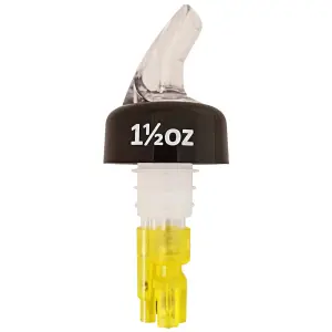Winco 23782 1 1/2 oz Liquor Pourer w/ Yellow Tail