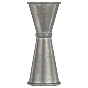 Winco BAJ-8CS Double Jigger - 1 & 1 1/2 oz, Stainless Steel, Crafted Steel Finish