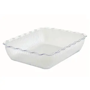 Winco CRK-13C Food Storage Container Crock, 13 x 10 x 3", Cream