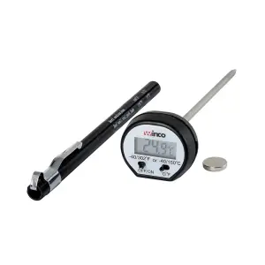 Winco TMT-DG1 Digital Pocket Thermometer w/ 4 3/4" Stem, -40 to 302 Degrees F