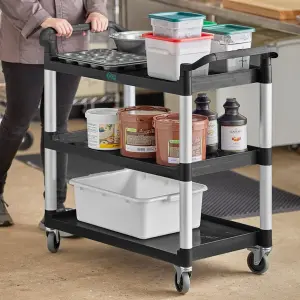 Choice Utility / Bussing Cart with Three Shelves - 42" x 20"