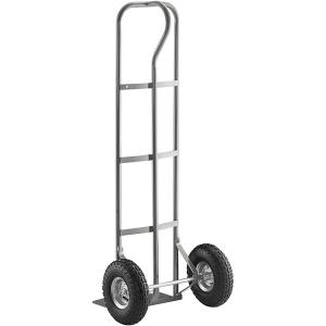 Lavex 600 lb. Gray Hand Truck With 10" Pneumatic Wheels