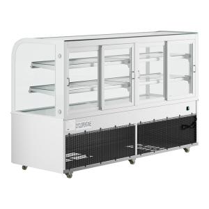 Avantco BCD-72 72" Curved Glass White Dry Bakery Display Case