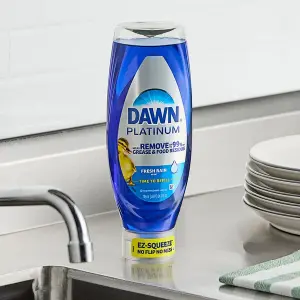 Dawn Platinum EZ-Squeeze 05207 24.3 oz. Fresh Rain Dish Soap - 8/Case