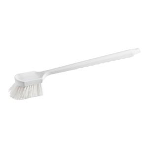 Lavex 20" White Polyester Floating Utility / Pot Scrub Brush