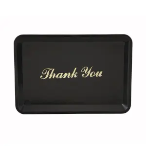 Winco TT-46 Tip Tray w/ Gold Imprint, 4 1/2" x 6 1/2"