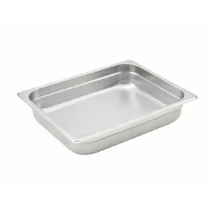 Winco SPJH-202 Half Size Steam Pan, Stainless